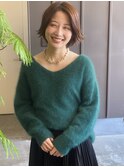動きがあるのが可愛いレイヤーボブ