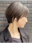 30代40代大人女性/前髪ありショートボブ/ショートヘア/髪質改善