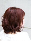 暖色ボブ