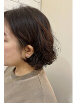 アメイジングヘアー 中沢店(AMAZING HAIR) ボブパーマ/フレンチカジュアル/ナチュラルブラウン/前髪なし