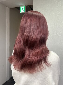 アジールヘア 所沢プロペ通り店(agir hair) ピンクベージュピンクミルクカラーピンキーカラー所沢