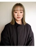 【荒木舞】ハイトーン/ブリーチ/切りっぱなし