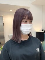 ヲタク(wotaku.)&nbsp;ラベンダーグレージュケアブリーチラベンダーカラー切りっぱなし