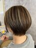 【平日限定】カット＋イルミナ透明感カラ-＋ダメ-ジケア＋髪質改善ブロンドTR