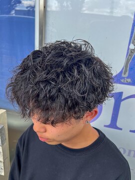 ティーワン 神埼店(T-one) ▼ウェーブパーマスパイラルパーマメンズマッシュ波巻きパーマ