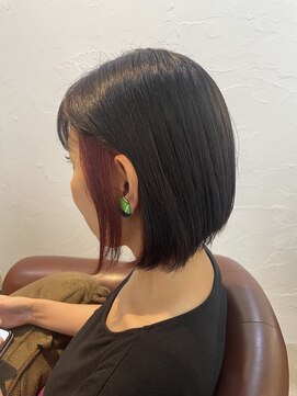 スーリール 箱崎店(Sourire) インナーcolor×バーガンディ