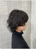 ショートウルフパーマ