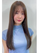 アミ 江坂(amie) ブリーチホワイトグレージュダブルカラーレイヤー韓国顔周り江坂