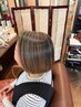 ハイライト+カット【インナーカラー、ブリーチ、白髪ぼかし◎】
