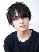 ソフトツーブロック/刈り上げ/センターパート/ツイスト/ビジネス