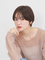 ソーエン バイ ヘッドライト 佐世保大塔店(soen by HEADLIGHT)&nbsp;ショートボブ暗めカラーグランマッシュチャコールグレーブラウン