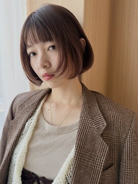 オン キャナルシティ博多前店(on) 【晴音】フレンチボブ/マロンブラウン/ショート/30代