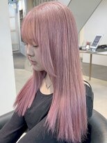 ラック 表参道(LUCK) ペールピンク/ハッシュカット/ブリーチ/ピンクカラー