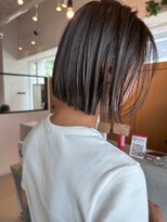 マッシュ グランバーズ 布施(MASHU GRANDVASE) 【東大阪布施】セピアグレージュと切りっぱなしボブ/20代・30代