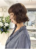レイヤーボブショートパーマボブパーマニュアンスパーマ