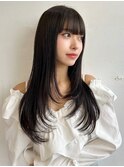 〈藤間〉韓国風レイヤーカット/ハッシュカット/暗髪ヘア
