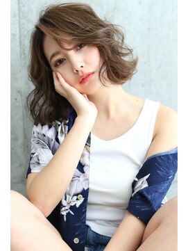 ブラン 天王寺(Blanc) 【Blanc/天王寺】3Dカラー/無造作カール/カジュアルボブ 2