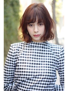 クーエフー(coo et fuu) 20代30代大人可愛い★小顔ボブ丸みショートパーマアッシュ