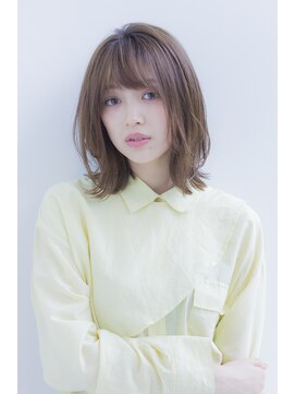 ラフ フロム ガーデン(Laf from GARDEN) 【寺尾拓巳】大人かわいいラベンダーベージュくびれミディアム