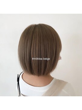 ブランシェ JR勝川駅前店 ケアブリーチ☆ハイトーンmilk tea beige☆