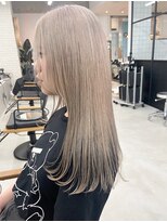 アンドスタイル(&style)&nbsp;&style中山　ケアブリーチ×ホワイトベージュ