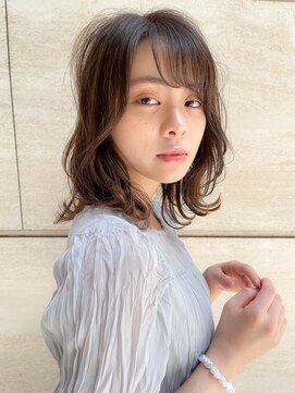 マイラ 銀座(myla) 【佐伯】大人可愛いふんわり外ハネミディアム