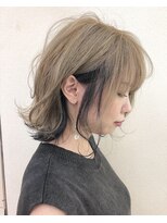 アース 錦糸町店(HAIR&MAKE EARTH) インナーカラー×シナモンベージュ