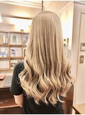 イエローブロンド/ロングレイヤー