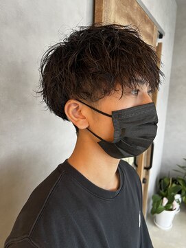 リット×ベリエ(Lit.×belier) ツーブロック/メンズマッシュ/波巻きスパイラルパーマ