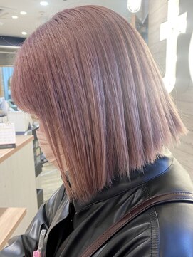 ヘアサロン ドット トウキョウ カラー 町田店(hair salon dot. tokyo color) [@mnmi__0123] くすみピンク[町田駅]大人かわいいヘア