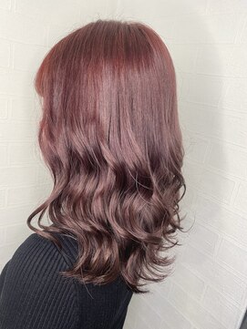 ユートピア(U topia) #ワンカラーで作る　#ワインレッド　#艶髪カラー