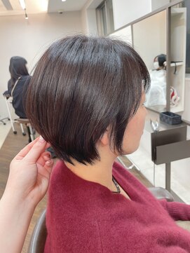 アプシー 三田駅前店(Apsee) 耳掛けショート/ピンクブラウン