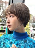 30代40代大人女性/前髪ありショートボブ/ショートヘア/髪質改善