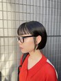 フェイス 石川町 (FACE)&nbsp;ぱつっとボブにワイドバングのおしゃれカット！！[ボブ/カット]