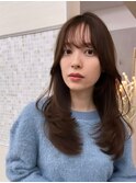 レイヤーカット/小顔カット/くびれヘア/ウエットヘア/髪質改善
