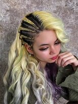 エルバイイエローコーン(ell by YELLOW CORN)&nbsp;サイドコーンロウストレート4本/ハイトーン/デザインカラー