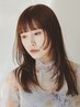 【2回目以降/メンテナンス】前髪カット+透明感カラー+Aujua1stトリートメント