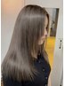 【自然な艶ストレートヘアに】美髪縮毛矯正+TR
