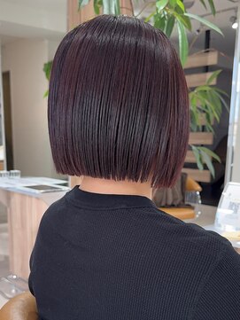 オリ 仙台(Oli) 【菅野恭平】暑い夏時期に！ボブのナチュラル縮毛矯正［仙台］