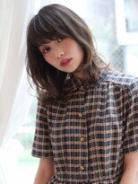 マイラ 銀座(myla) ミニウルフホワイトグレージュデジタルパーマチェリーブラウン