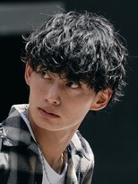 韓国マッシュウルフ緩めシャドウパーマルーズパーマ20代原宿