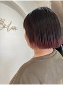 裾カラー、毛先カラー