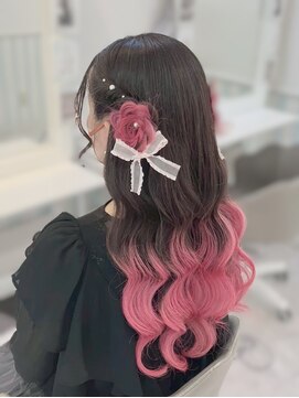ヘアセットサロン ミント(Hair set salon MINT) お花ハーフツイン