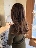 マイン(mine)&nbsp;ハイライトカラー　透明感カラー　オリーブ　オリーブベージュ