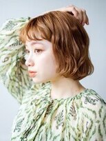 メル バイ ヘアサロン ニド(mer..by hair salon Nido) 【大分市】柔らかベージュ×エアリーミニボブ