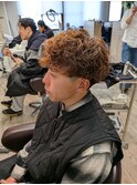 目上マッシュ×ハードシャドウパーマ