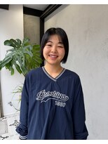 ディレクト(Direct)&nbsp;ぱつっとボブ似合わせカットダークブルー鹿児島/天文館5.27
