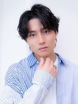 ケアリー 大泉学園(Carelly)&nbsp;ツイストパーマ七三オールバックマッシュウルフスリークショート