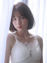リアン バイ キートス(Lien by kiitos) 抜け感レイヤーボブ×ベージュ