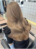 韓国ヘアミルクティーヘーゼルラテモカベージュグレージュカラー